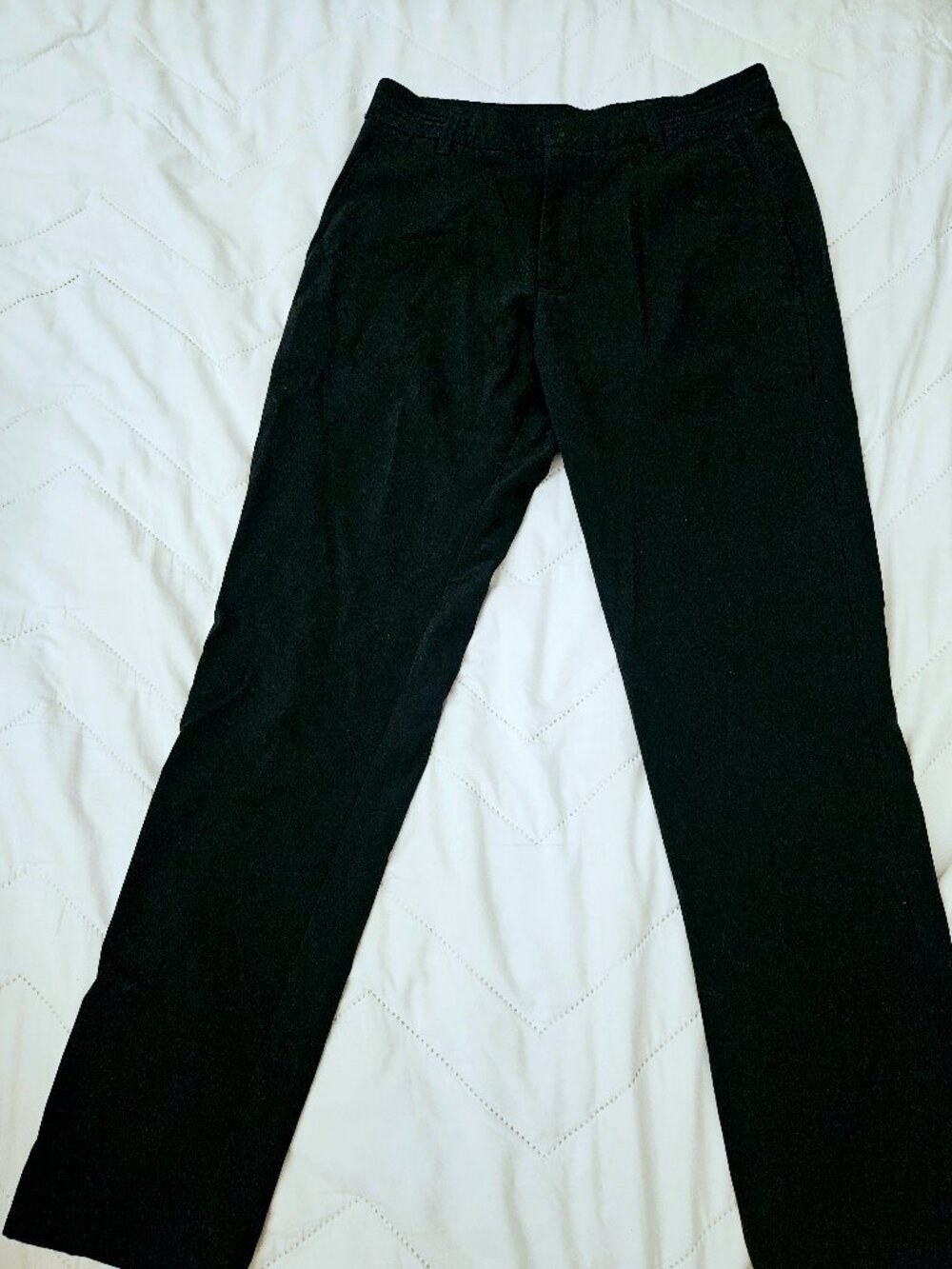 Zara Navy Blue Elastic Waist Pants Size Small